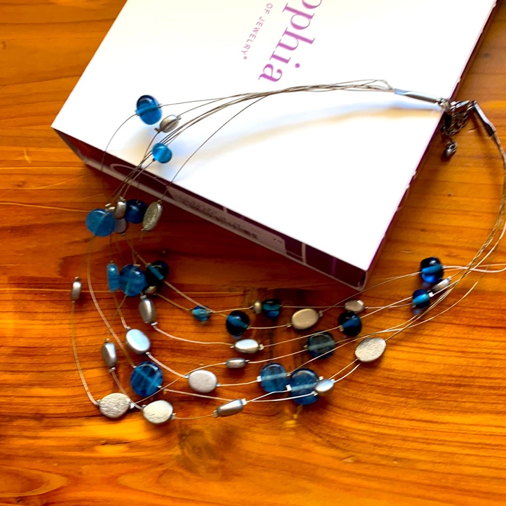 LiaSophia Caspian Sea 16-19” Necklace Blue beads